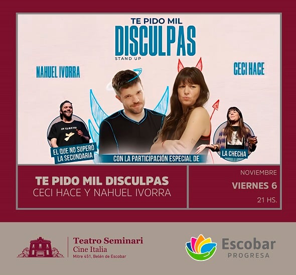 TE PIDO MIL DISCULPAS